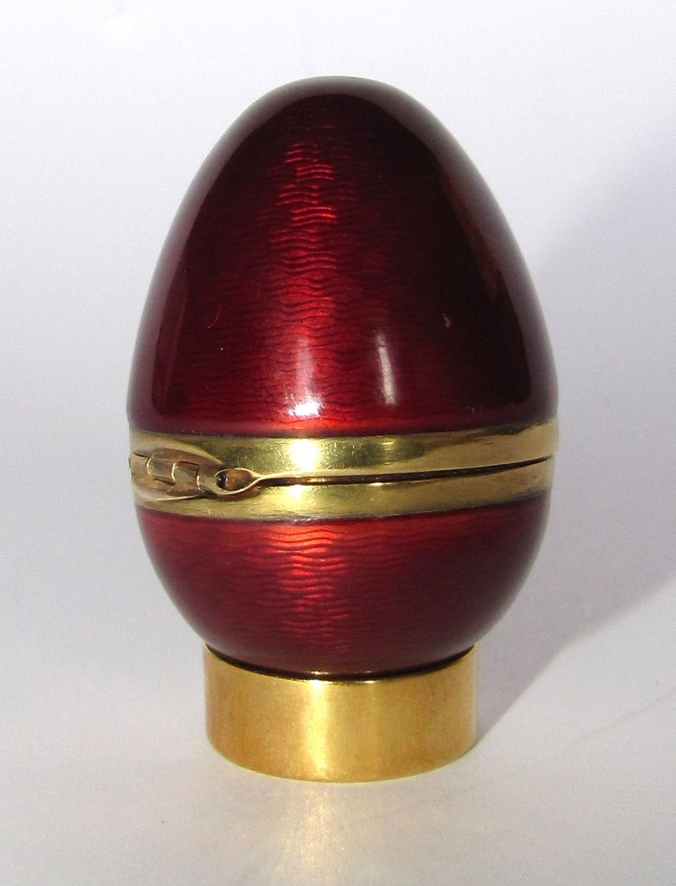 Eggs Faberge Style In Sterling Silver Enamel On Guilloche SALIMBENI