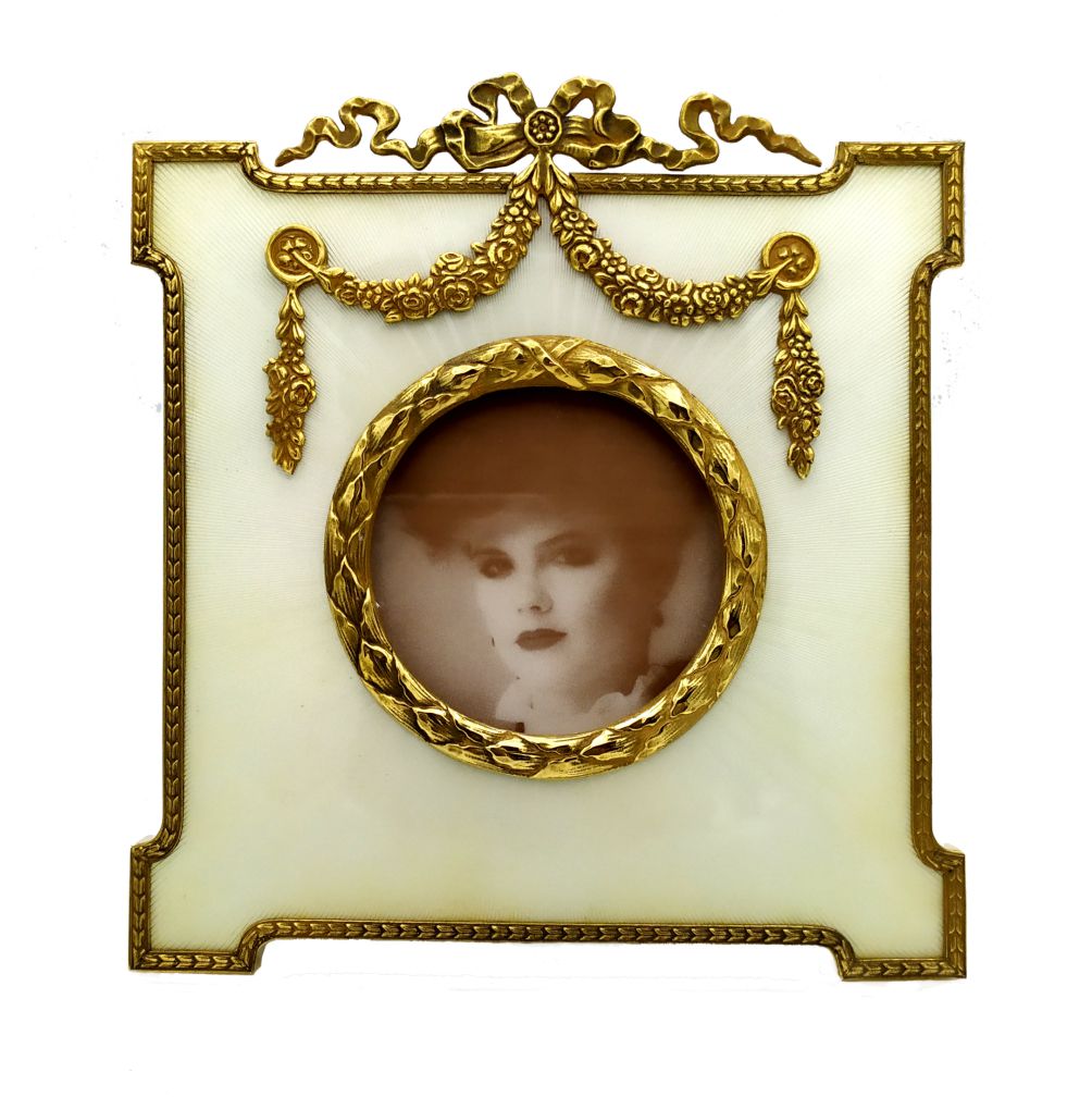 Photo Frames 925 Sterling Silver Handmade by Salimbeni. White colour imperial Style,